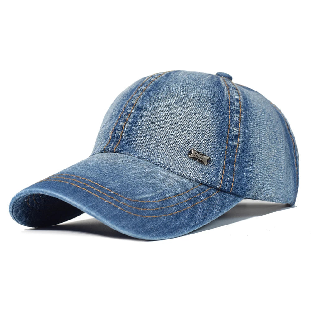 Gorra de béisbol de algodón lavado vintage