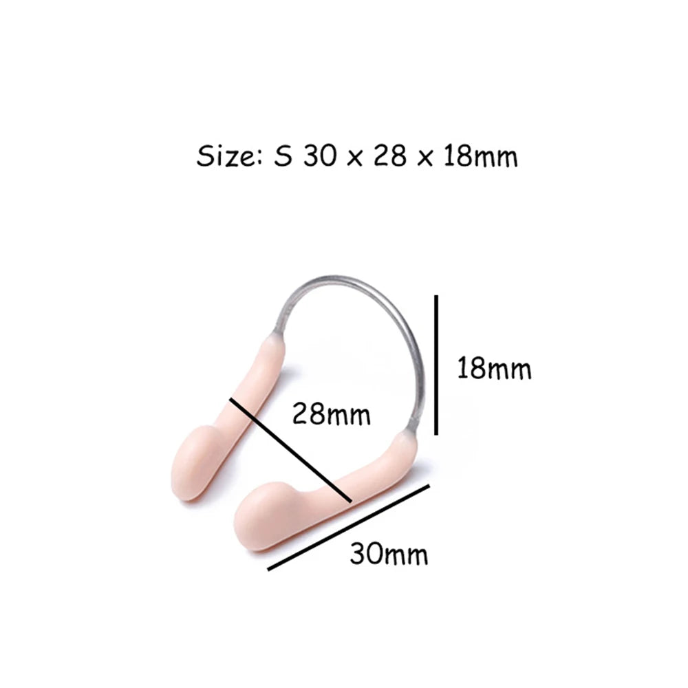 Clip nasal ajustable de silicona para natación