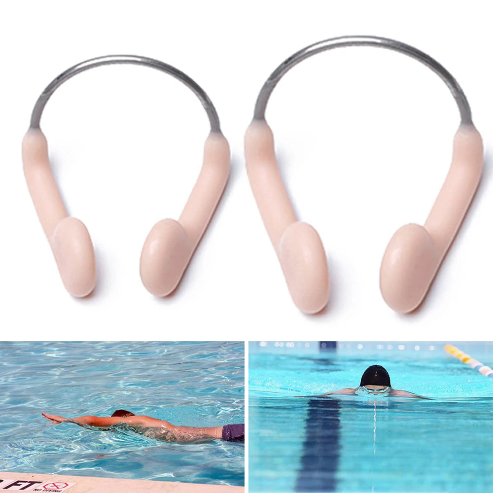 Clip nasal ajustable de silicona para natación