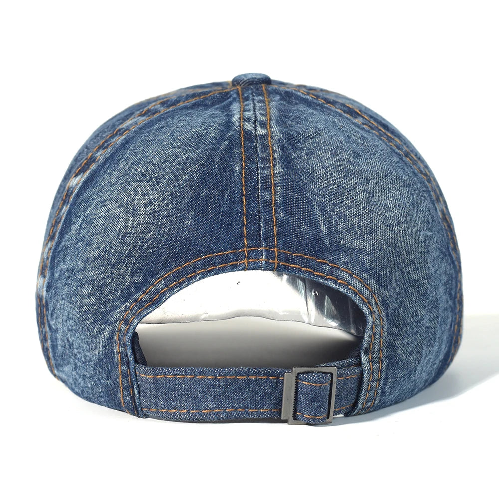 Gorra de béisbol de algodón lavado vintage