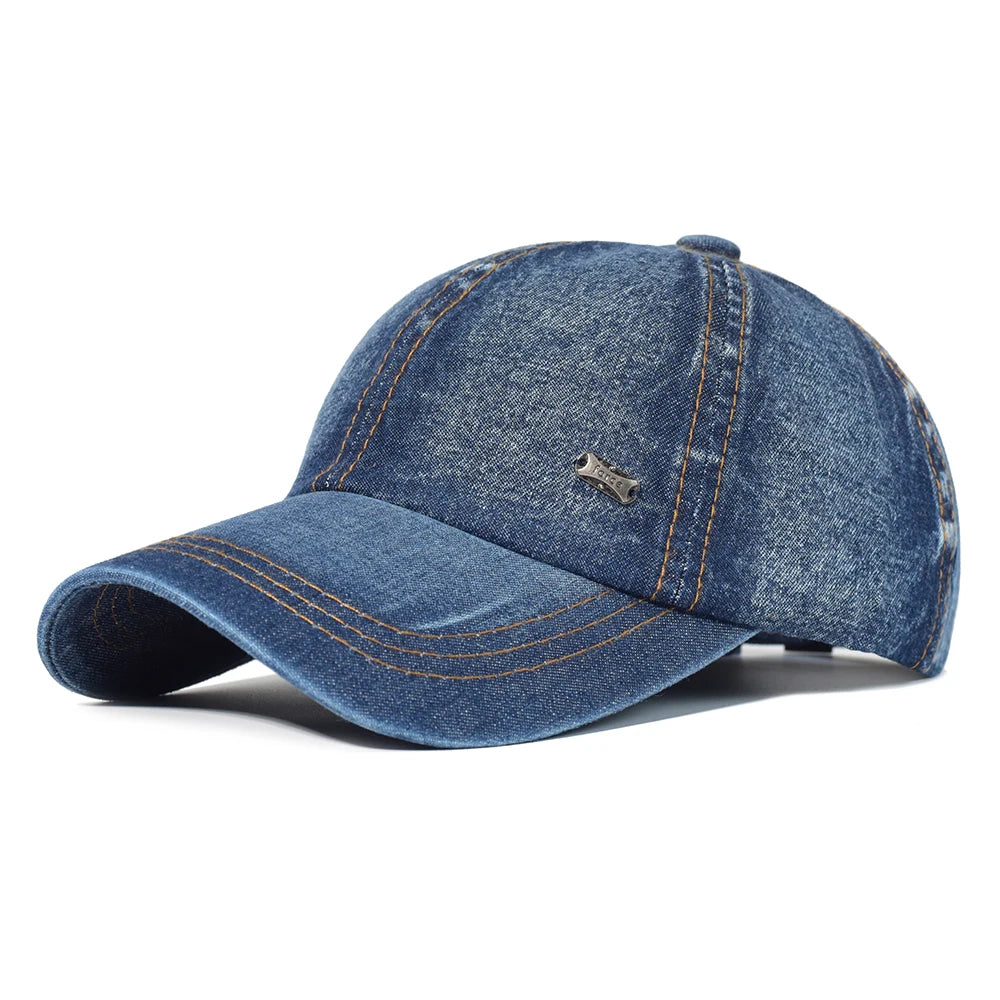 Gorra de béisbol de algodón lavado vintage