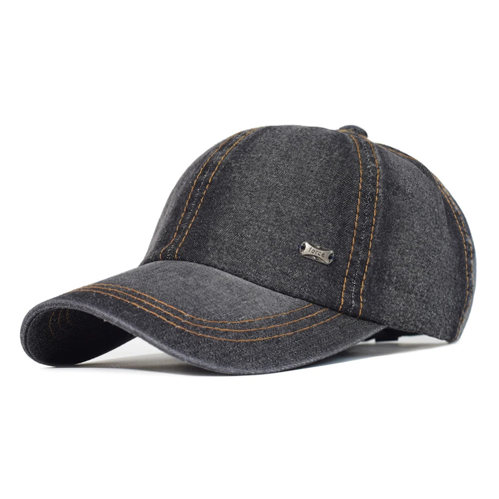 Gorra de béisbol de algodón lavado vintage