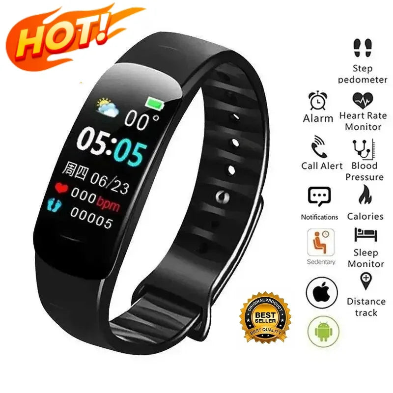 Pulsera de Actividad Deportiva C1 Plus con Bluetooth