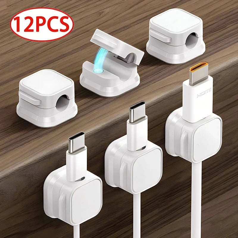 Clips magnéticos adhesivos para cables