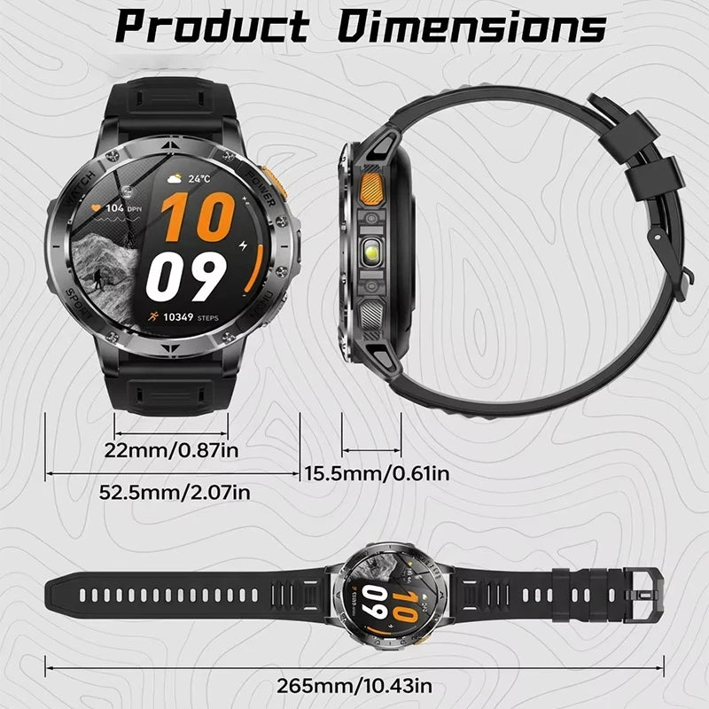 Smartwatch Deportivo con Pantalla IPS 1.7'' y Batería 1400mAh