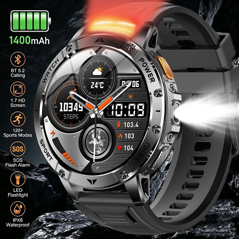 Smartwatch Deportivo con Pantalla IPS 1.7'' y Batería 1400mAh