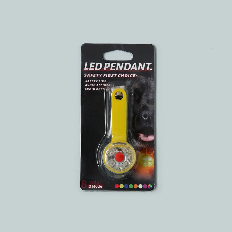 Luz LED de Seguridad Recargable para Collar de Perro