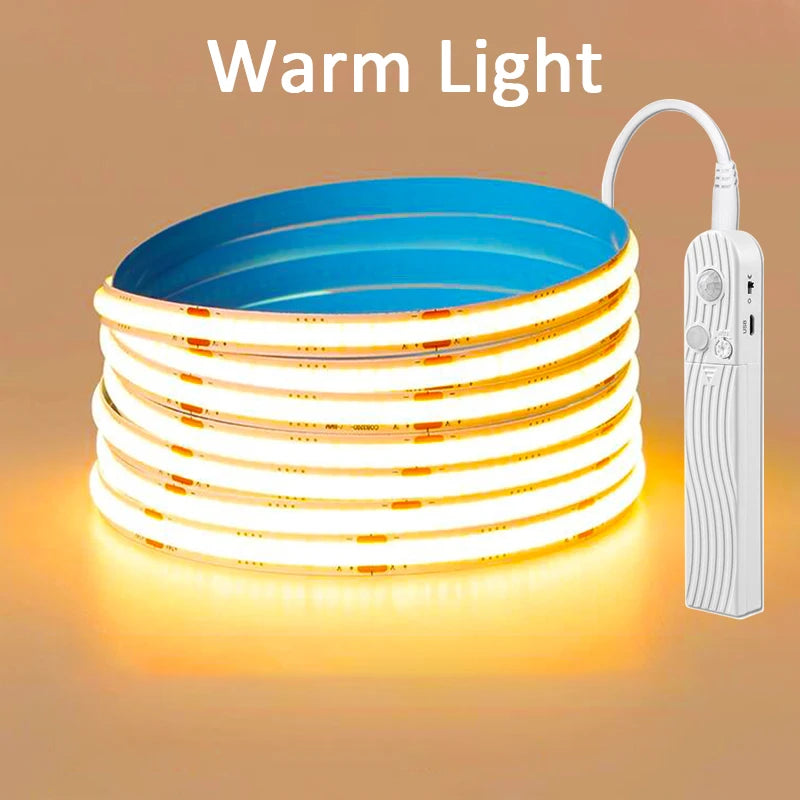 Tira LED COB con sensor de movimiento