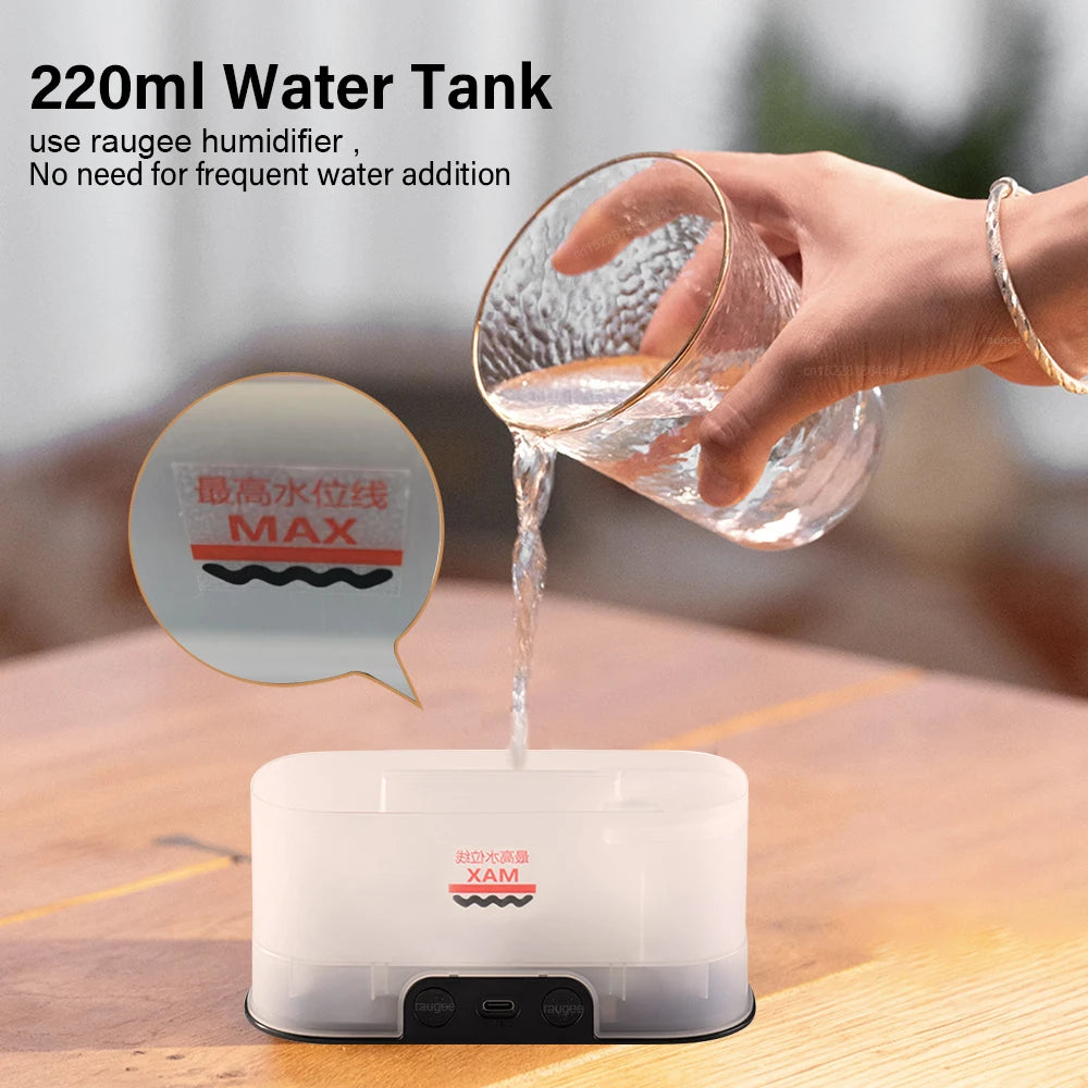 Humidificador y Difusor de Aromas con Efecto Llama