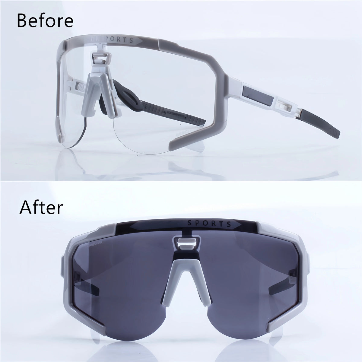 Gafas de ciclismo fotocromáticas deportivas