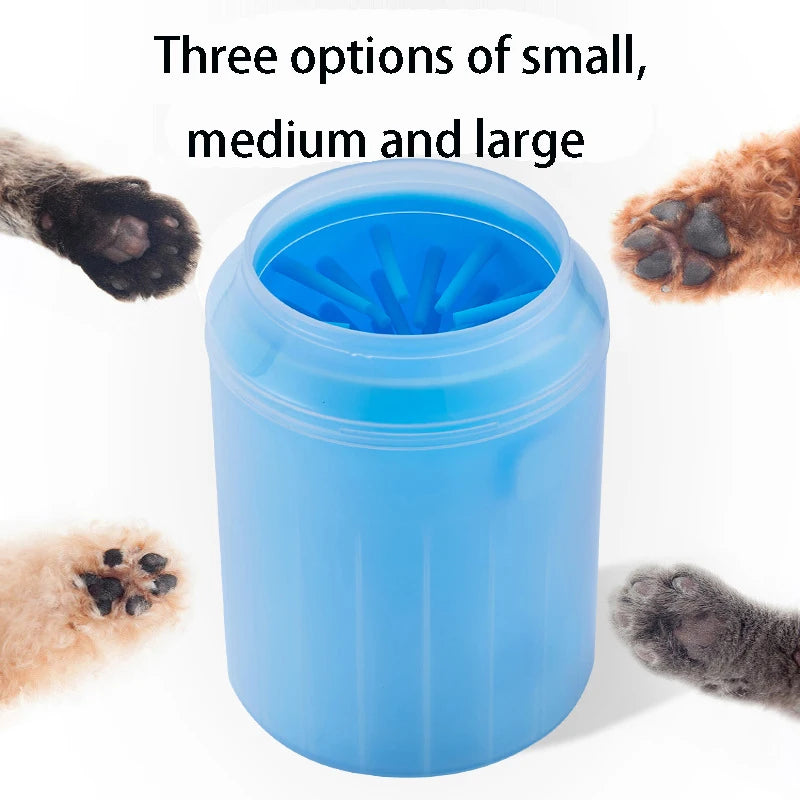 Vaso limpiador de patas de silicona para mascotas