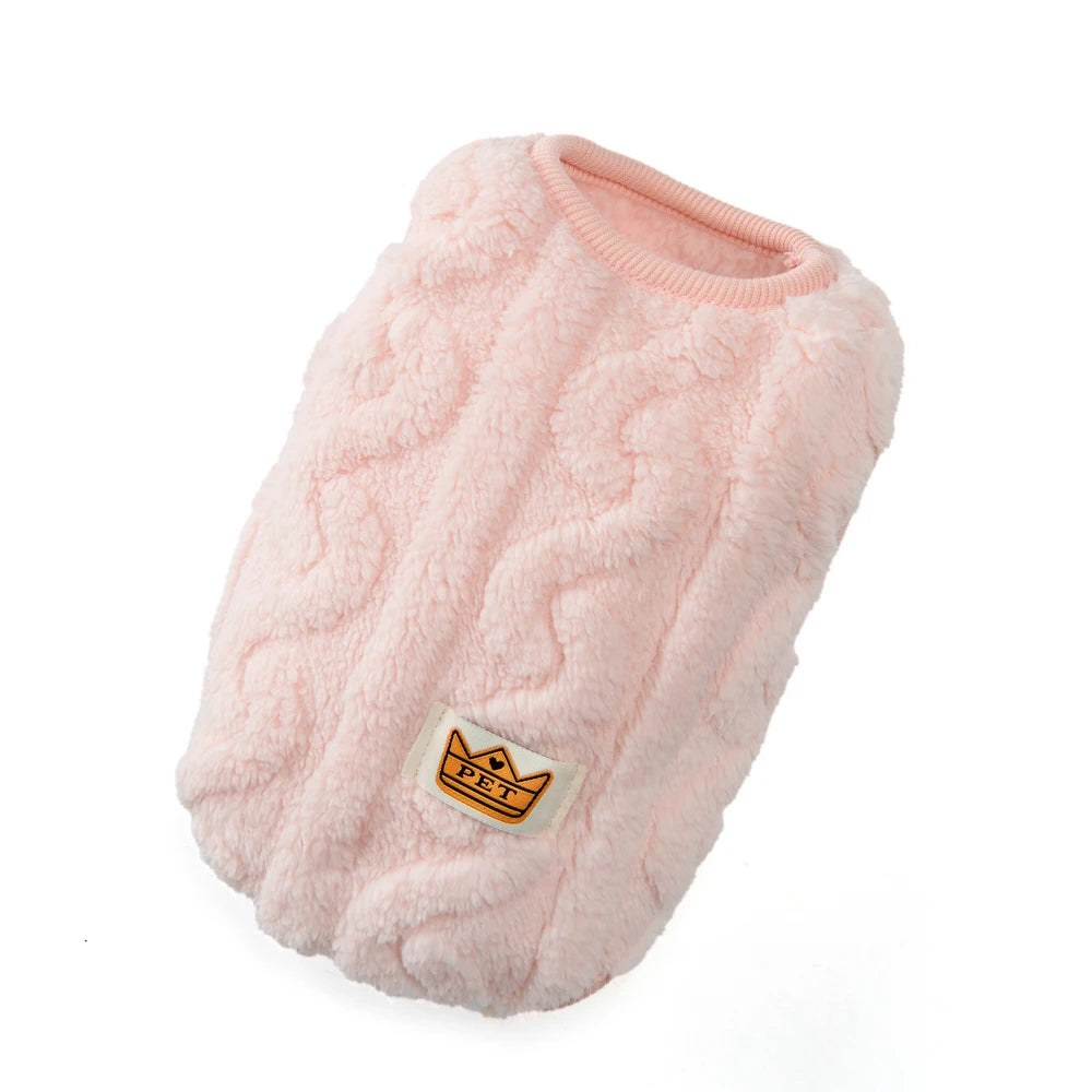 Chaleco polar cálido para perros y gatos