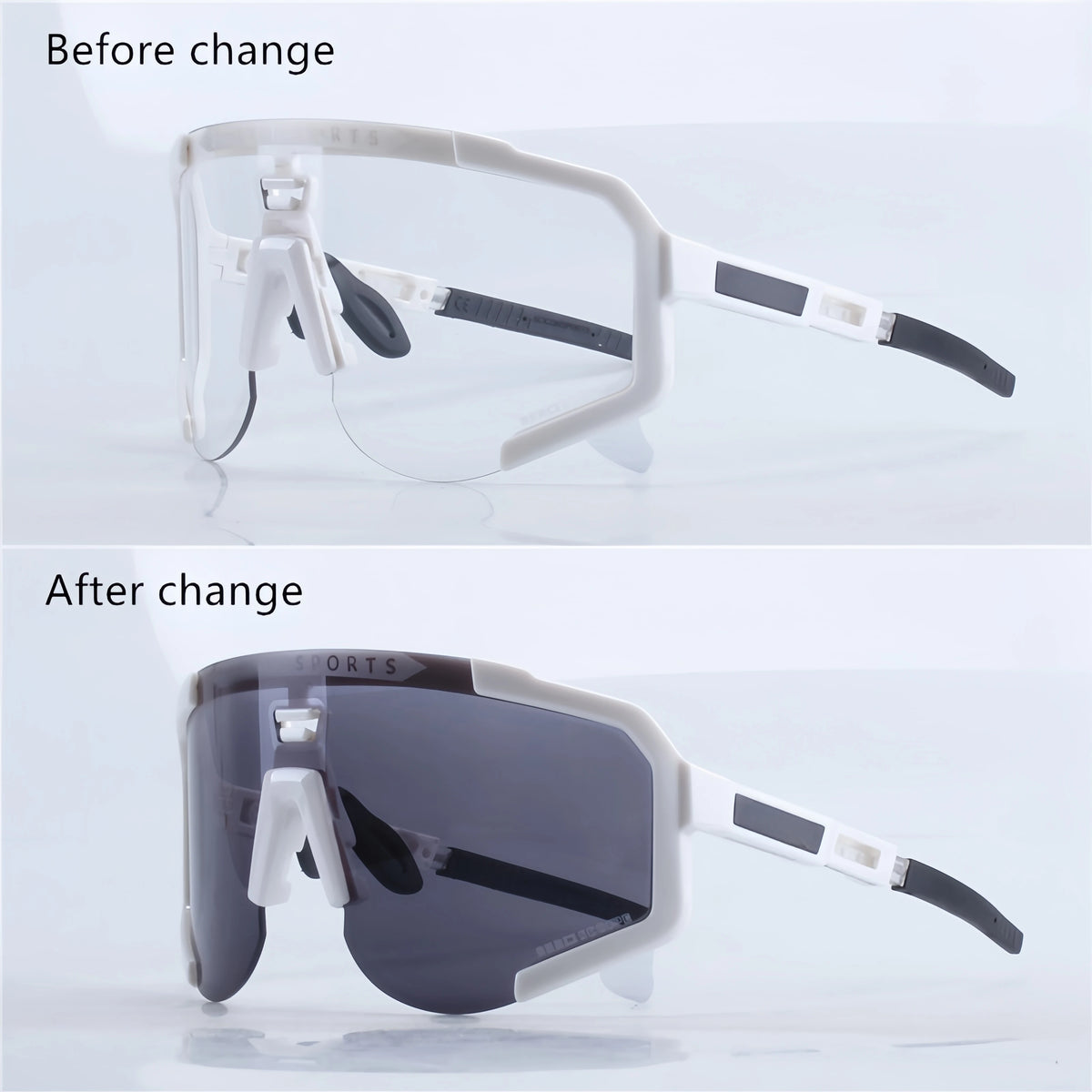 Gafas de ciclismo fotocromáticas deportivas