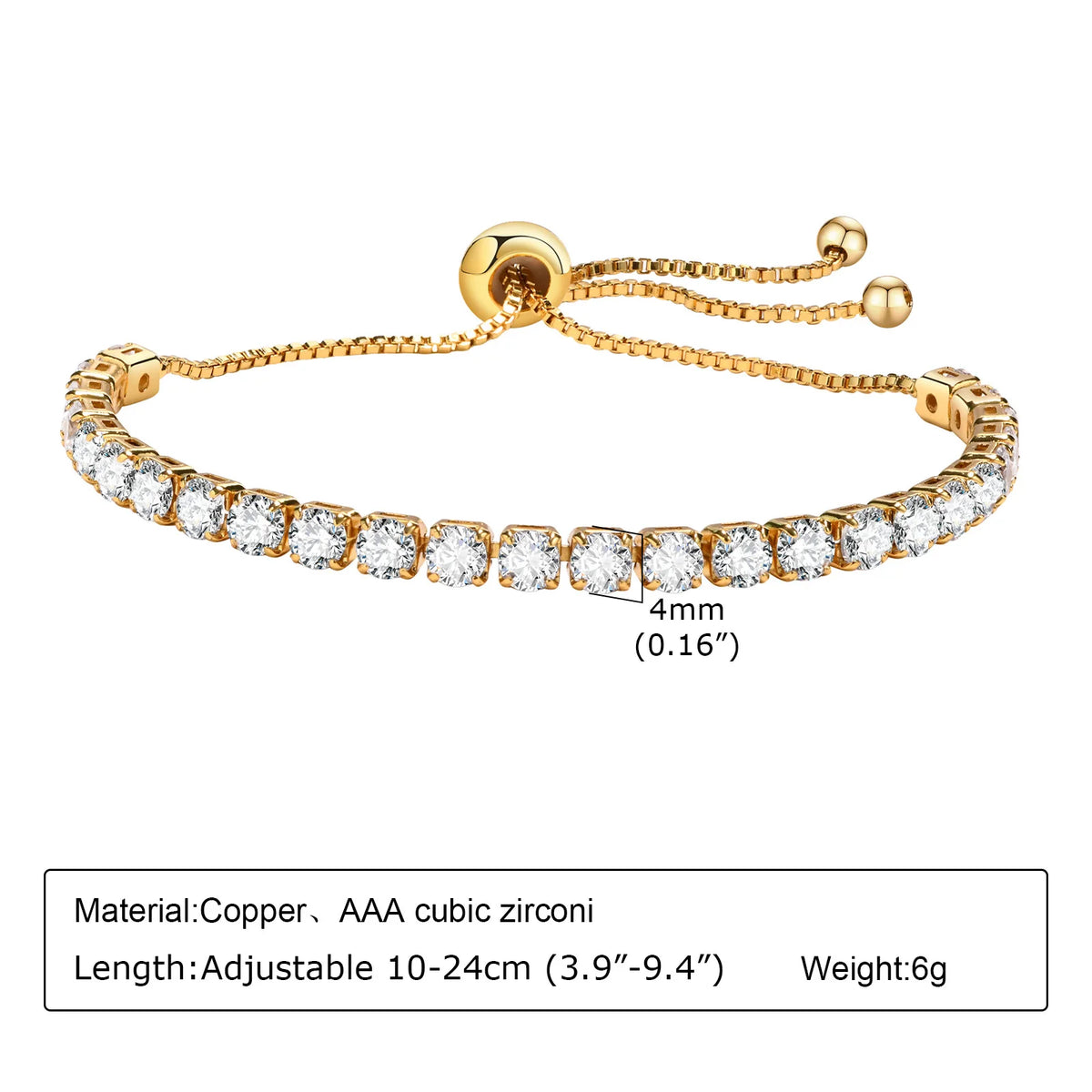 Pulsera de Acero Inoxidable con Circonitas para Mujer