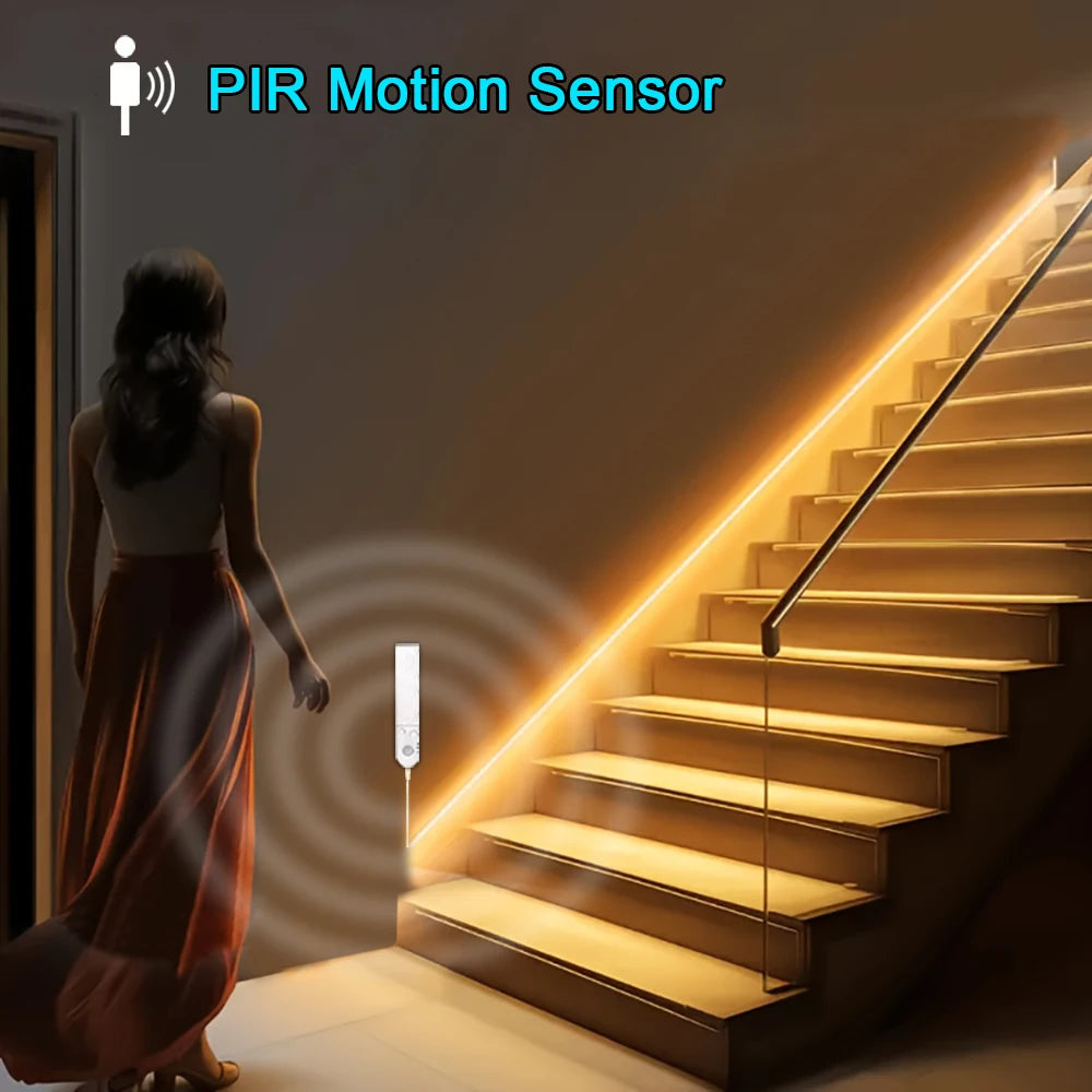 Tira LED COB con sensor de movimiento