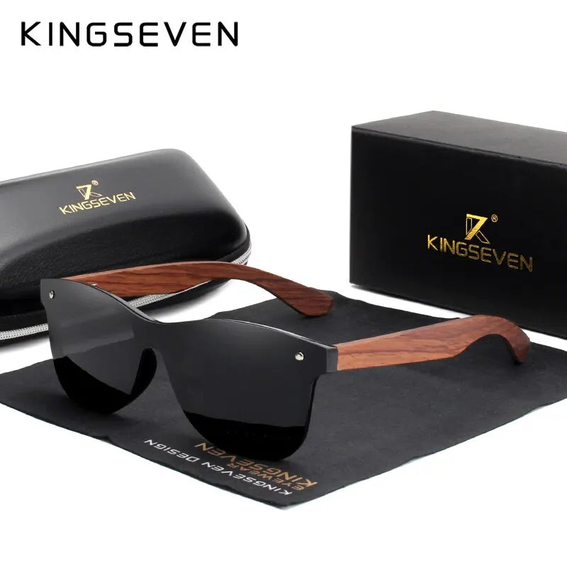 Gafas de sol polarizadas con montura de madera