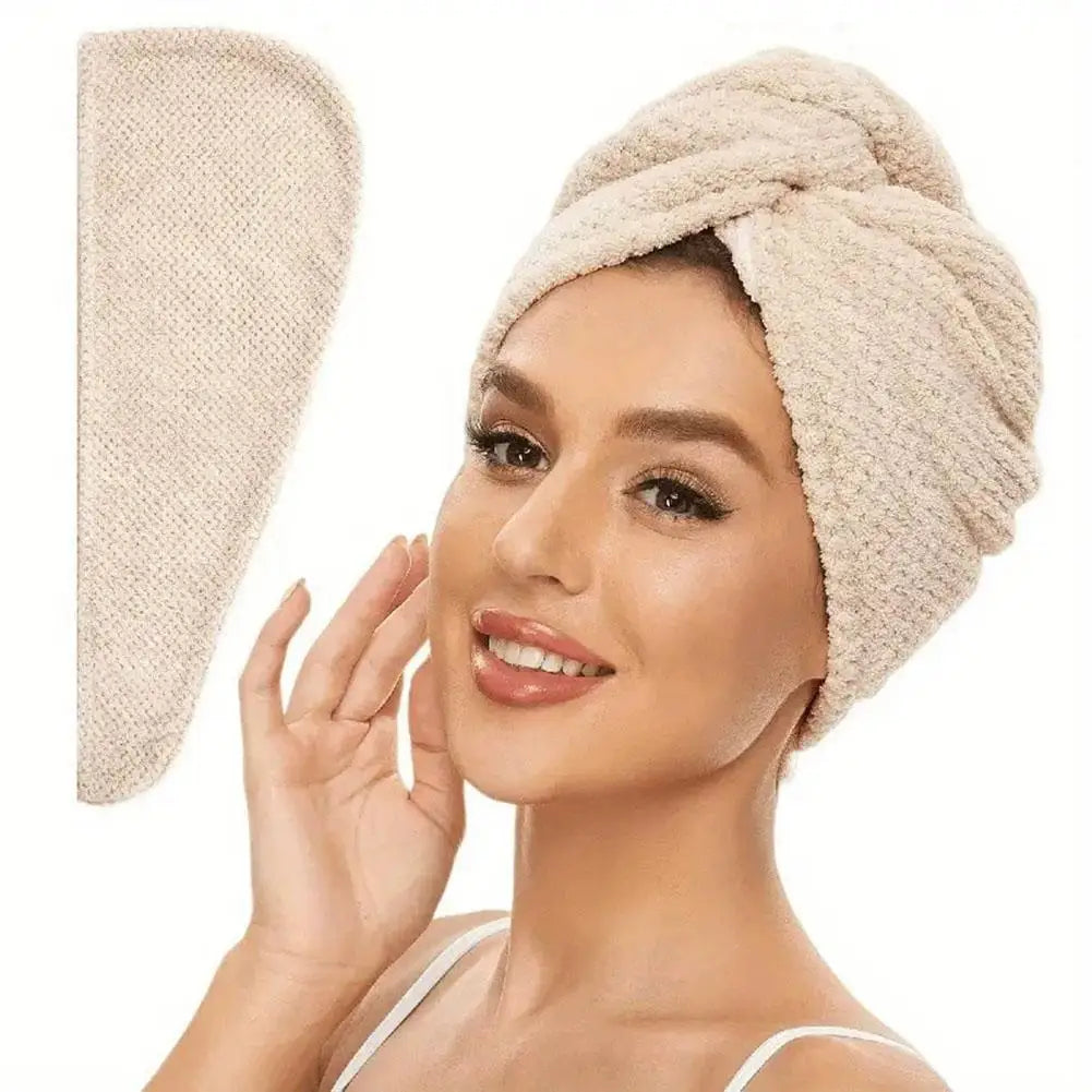 Toalla turbante de microfibra para el cabello