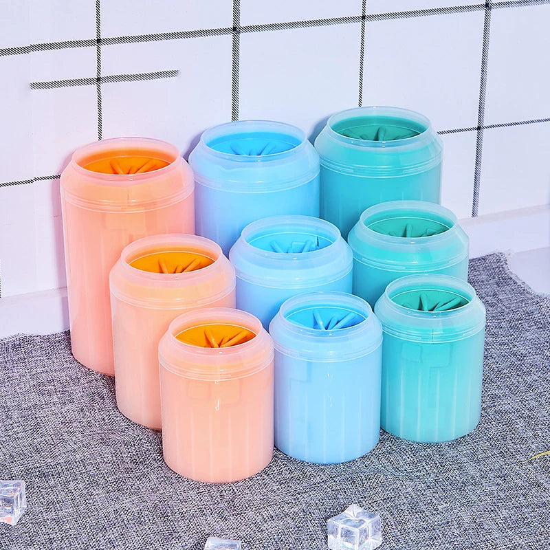Vaso limpiador de patas de silicona para mascotas