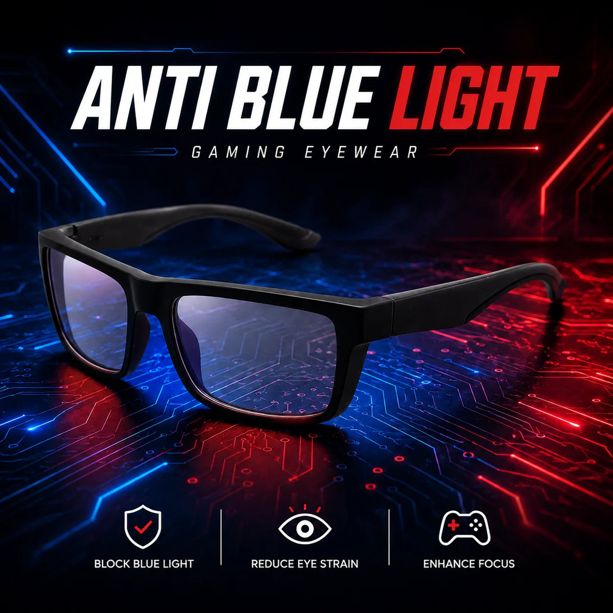 Gafas con Filtro de Luz Azul y Lentes Amarillas