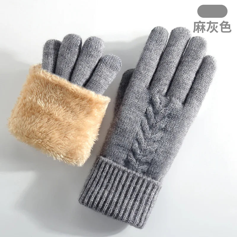 Guantes de punto térmicos con función táctil