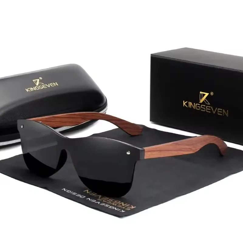 Gafas de sol polarizadas con montura de madera