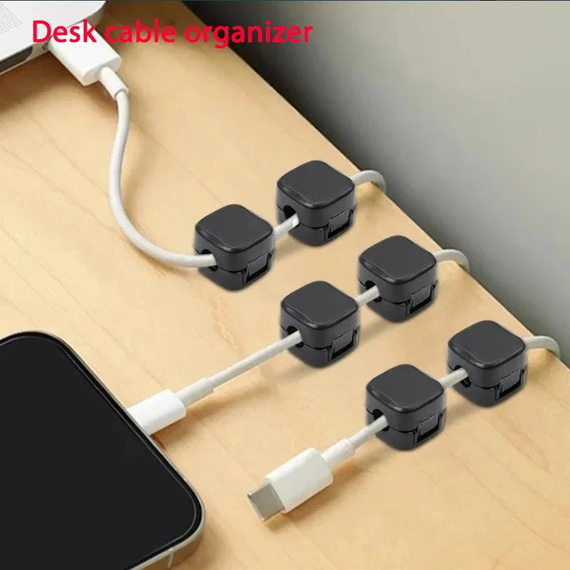 Clips magnéticos adhesivos para cables