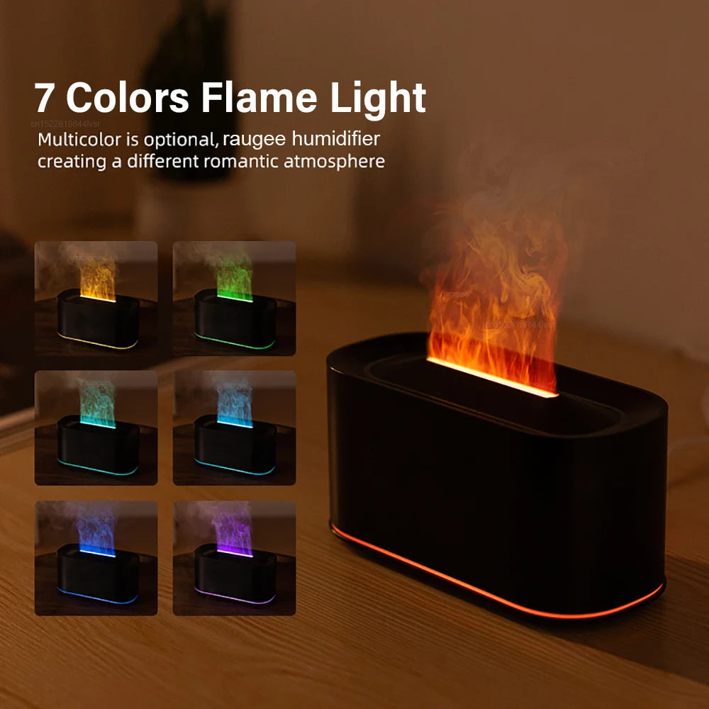 Humidificador y Difusor de Aromas con Efecto Llama