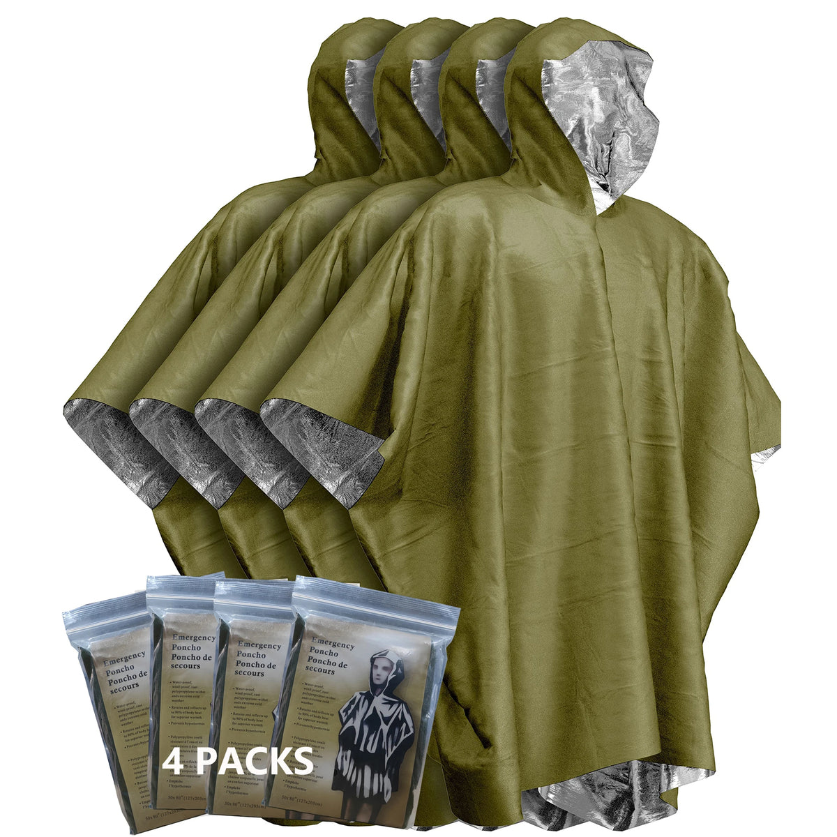 Poncho Térmico de Emergencia con Capucha