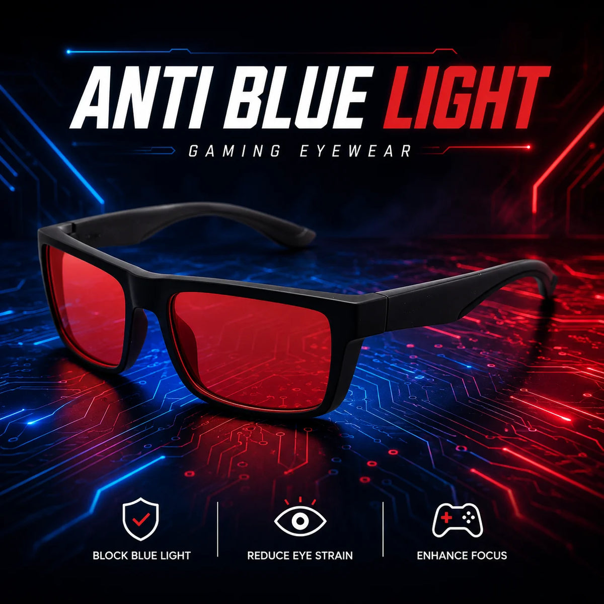 Gafas con Filtro de Luz Azul y Lentes Amarillas