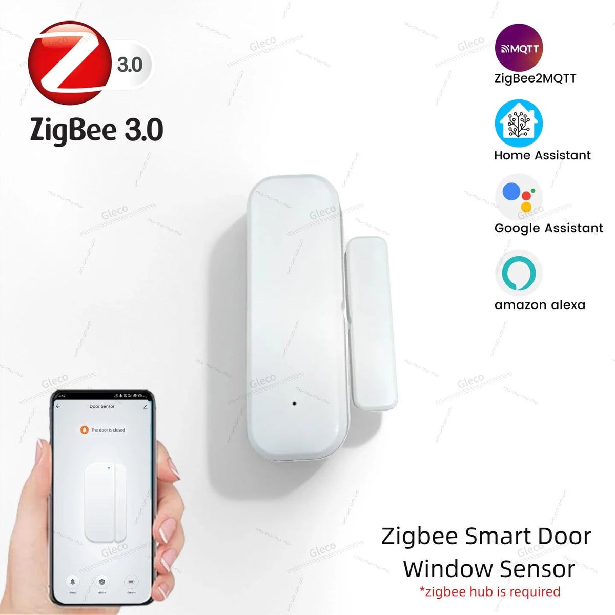 Sensor Inteligente de Puertas y Ventanas Zigbee