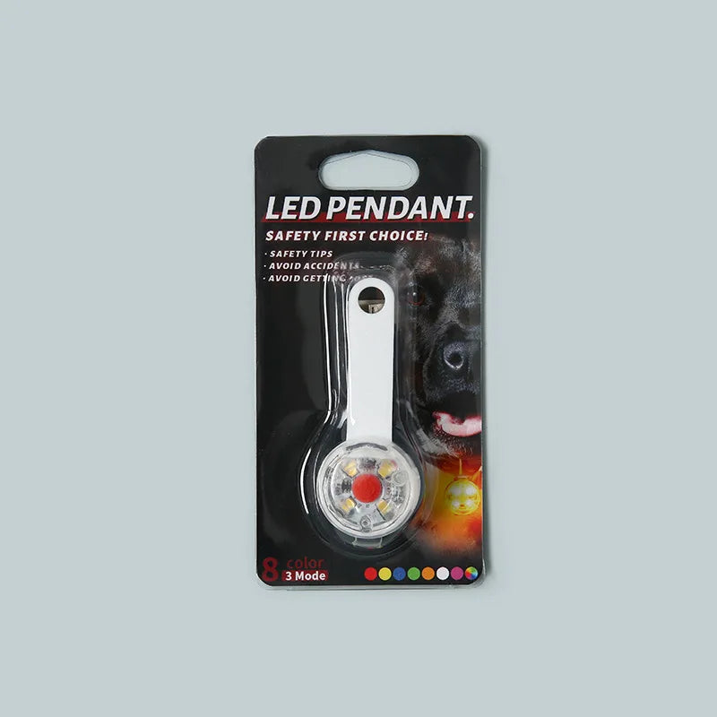 Luz LED de Seguridad Recargable para Collar de Perro