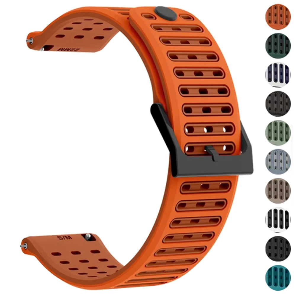 Correa de silicona de 22 mm para reloj