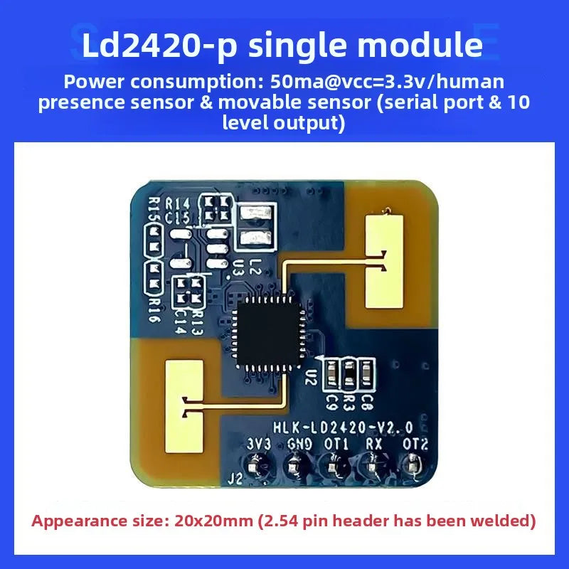 Módulo sensor de presencia por radar milimétrico HLK