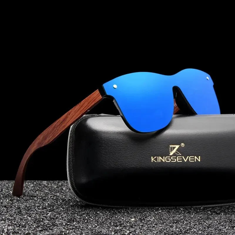 Gafas de sol polarizadas con montura de madera