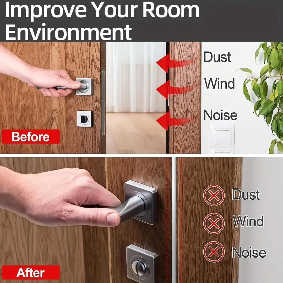 Tira de sellado autoadhesiva de goma para puertas y ventanas