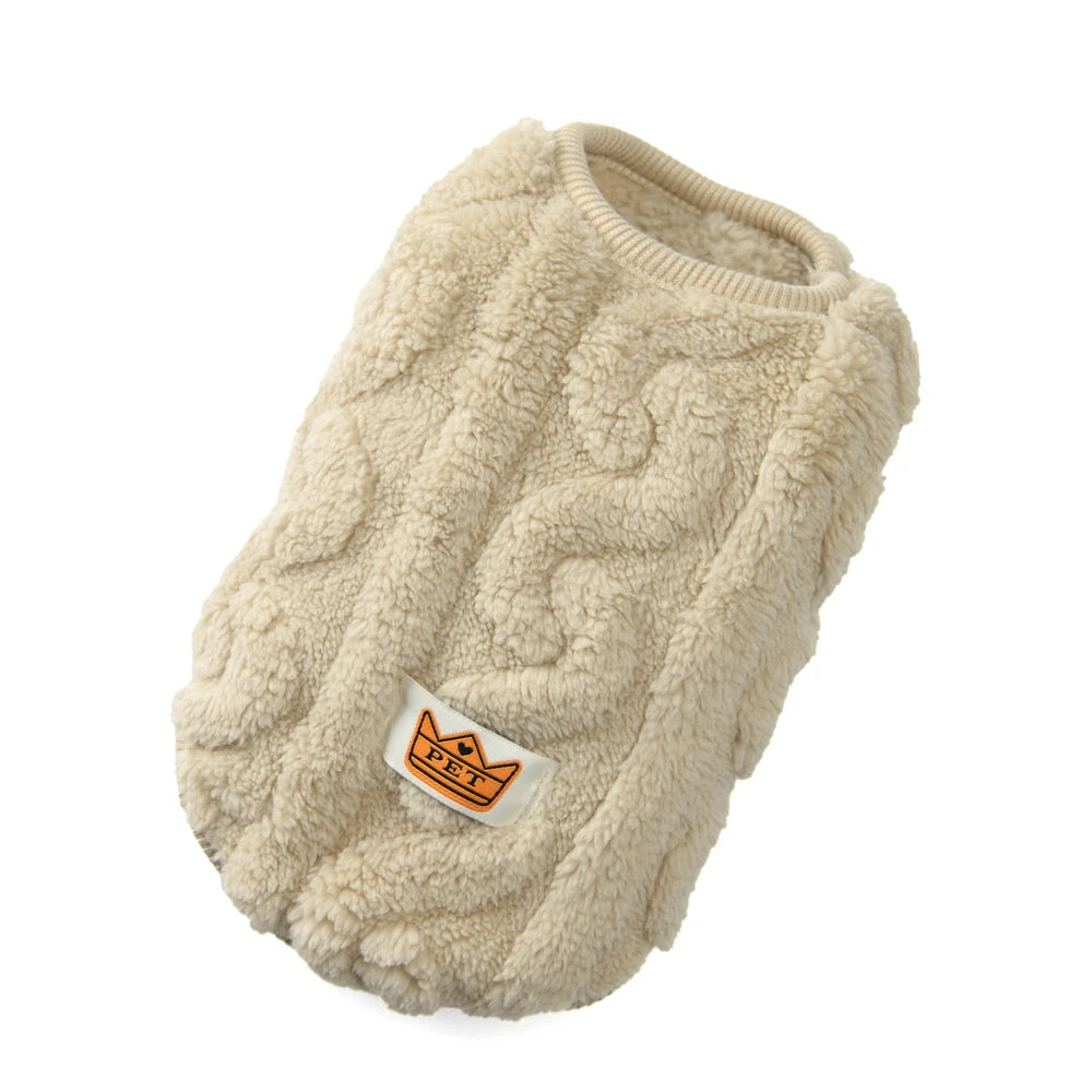 Chaleco polar cálido para perros y gatos