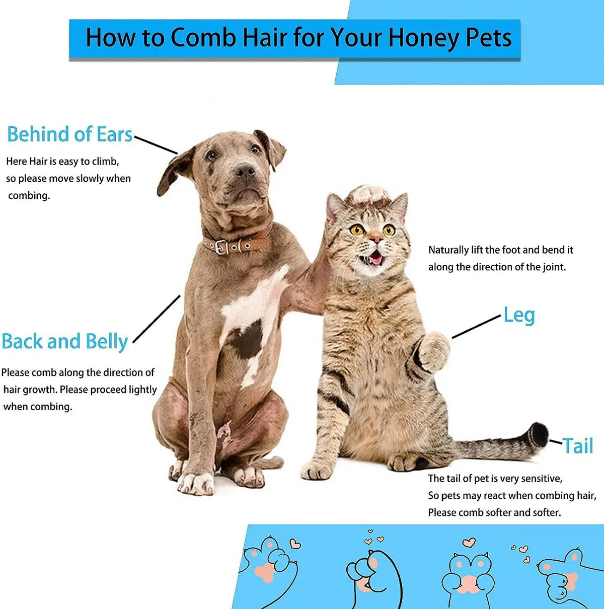 Cepillo quitapelos para perros y gatos
