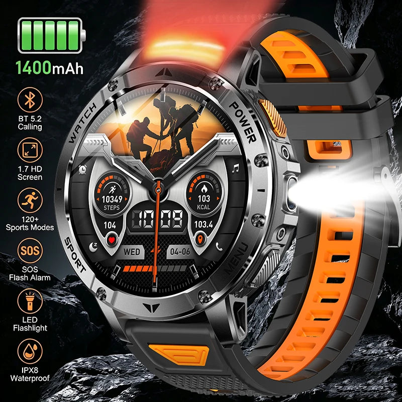 Smartwatch Deportivo con Pantalla IPS 1.7'' y Batería 1400mAh