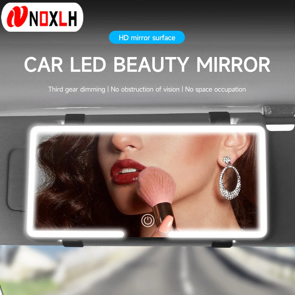 Espejo LED de Maquillaje para Parasol de Coche