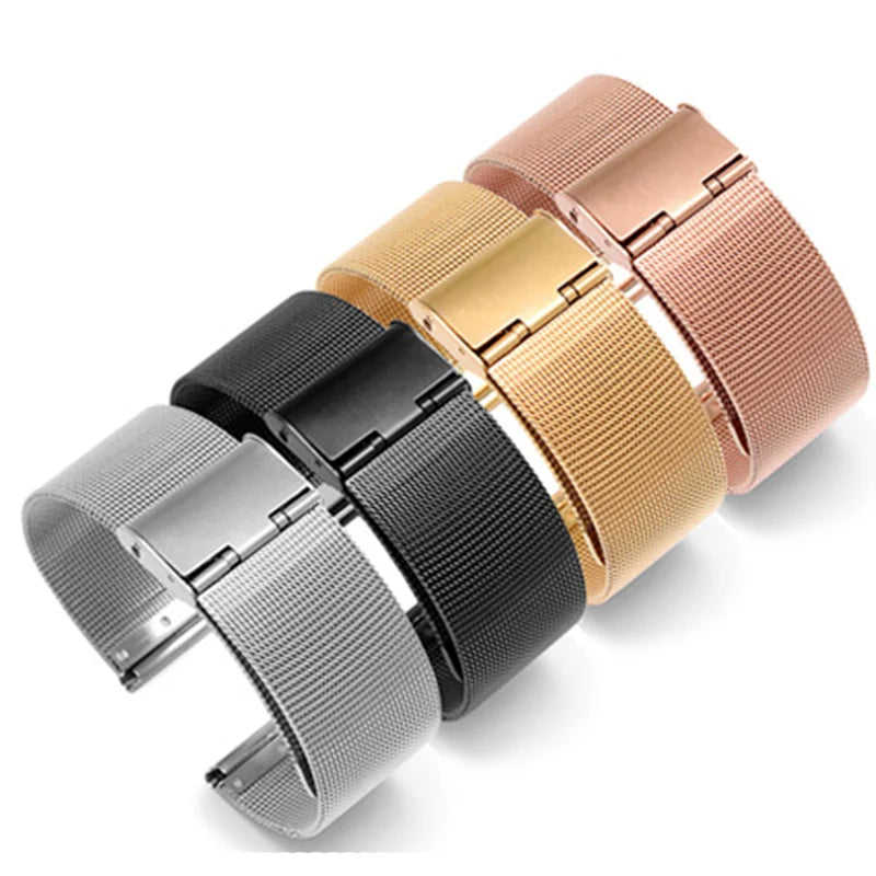Correa Milanesa de Acero para Reloj y Smartwatch
