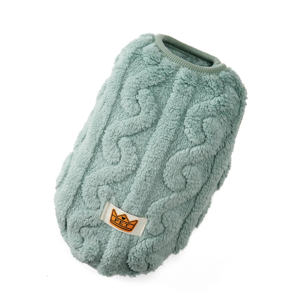 Chaleco polar cálido para perros y gatos
