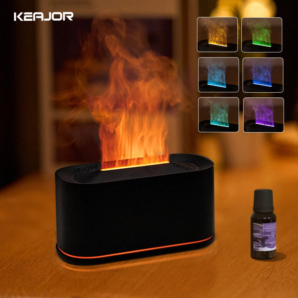 Humidificador y Difusor de Aromas con Efecto Llama
