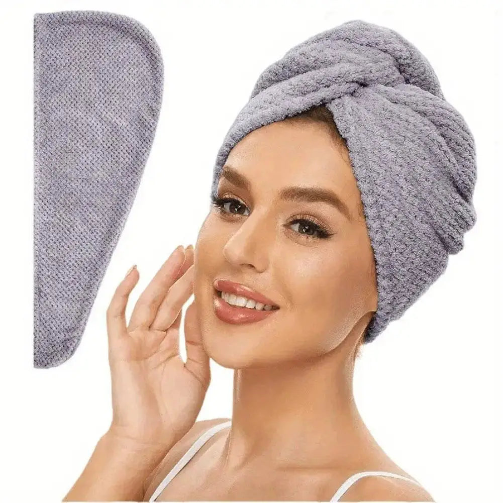 Toalla turbante de microfibra para el cabello