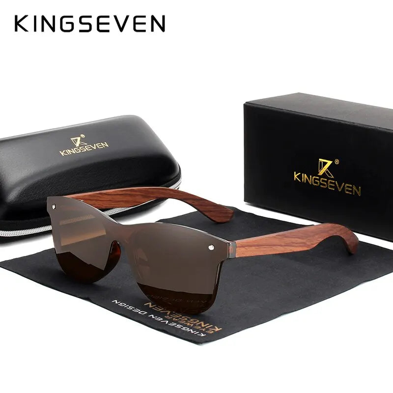 Gafas de sol polarizadas con montura de madera
