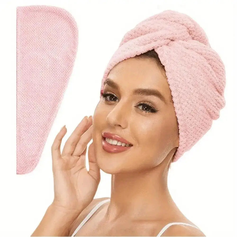Toalla turbante de microfibra para el cabello