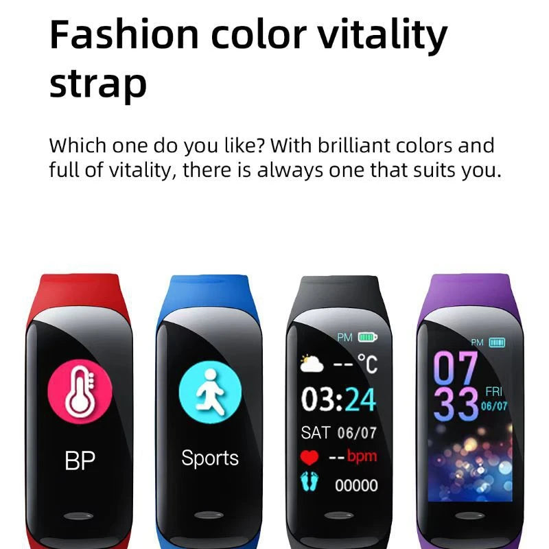 Pulsera de Actividad Deportiva C1 Plus con Bluetooth