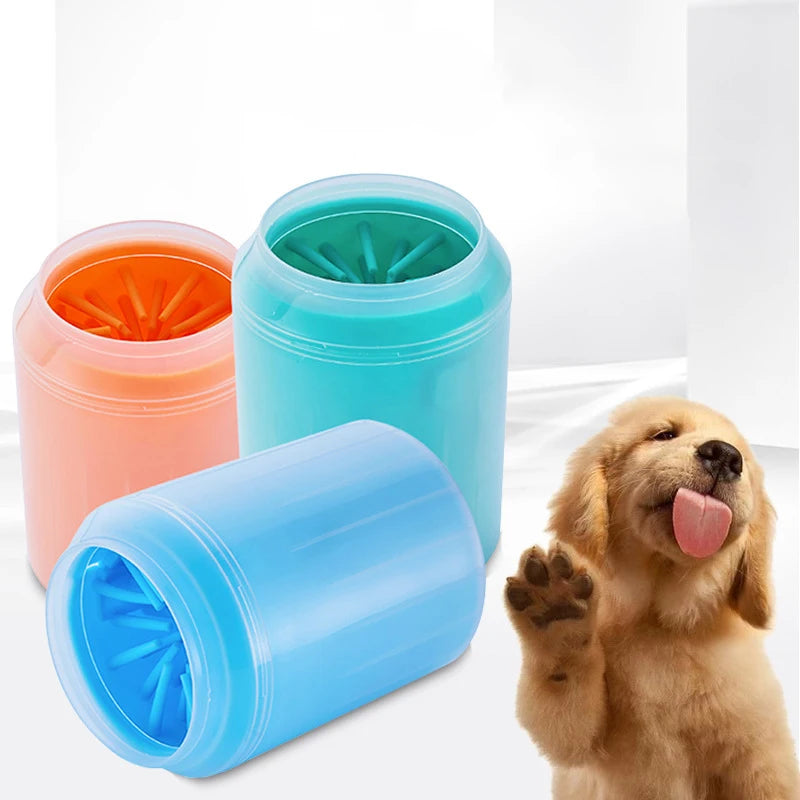 Vaso limpiador de patas de silicona para mascotas