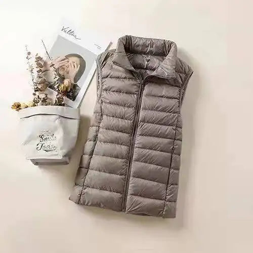 Chaleco acolchado ultraligero y cortavientos para mujer