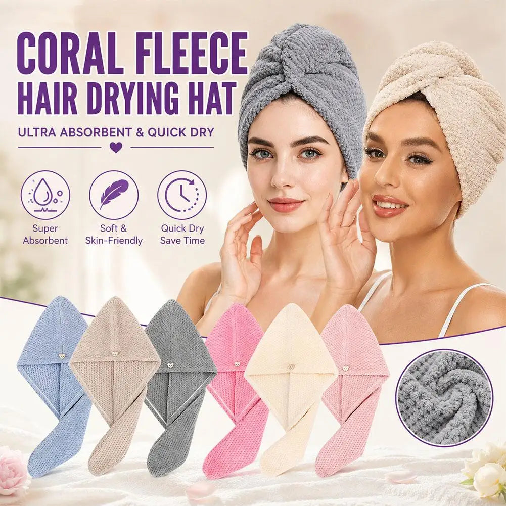 Toalla turbante de microfibra para el cabello