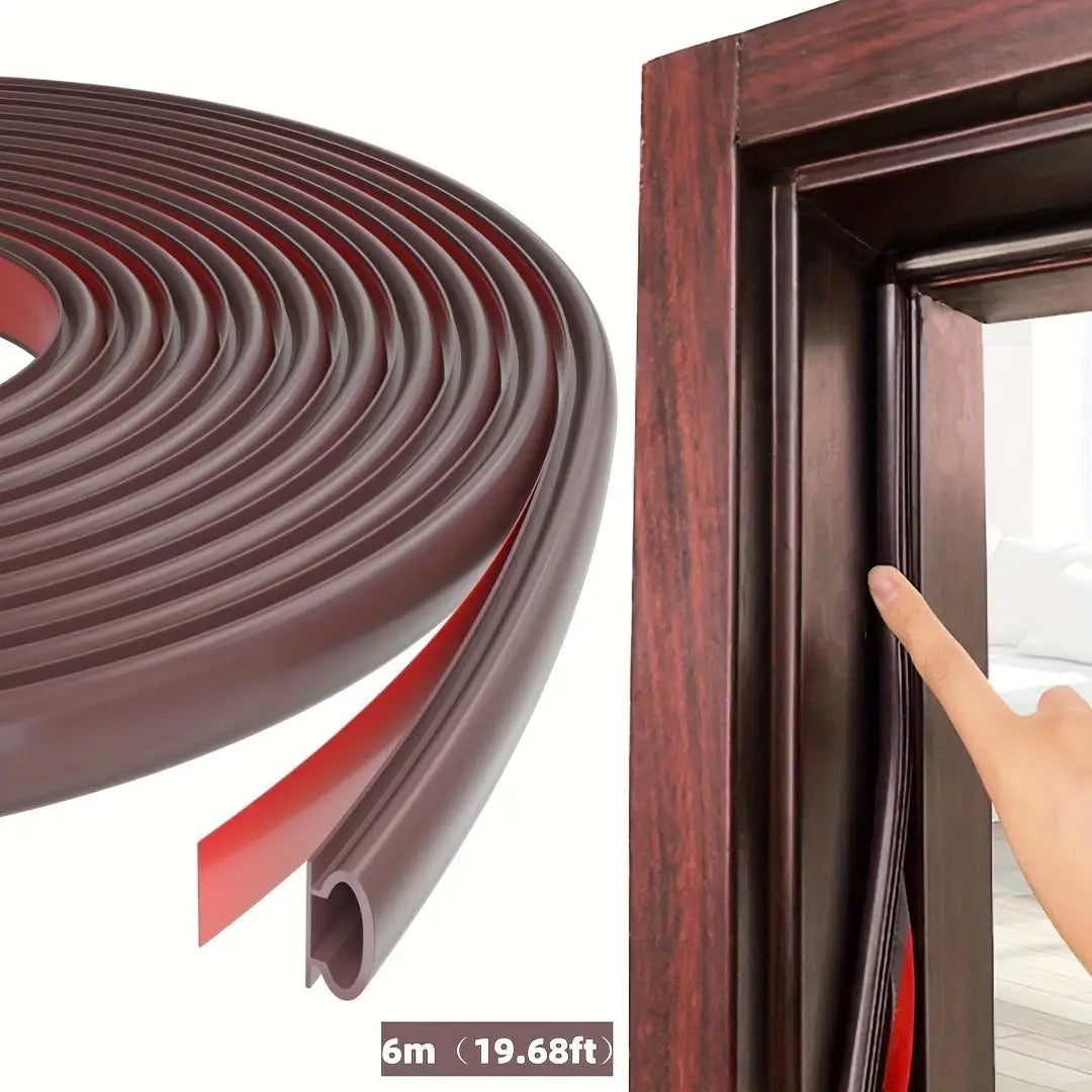 Tira de sellado autoadhesiva de goma para puertas y ventanas